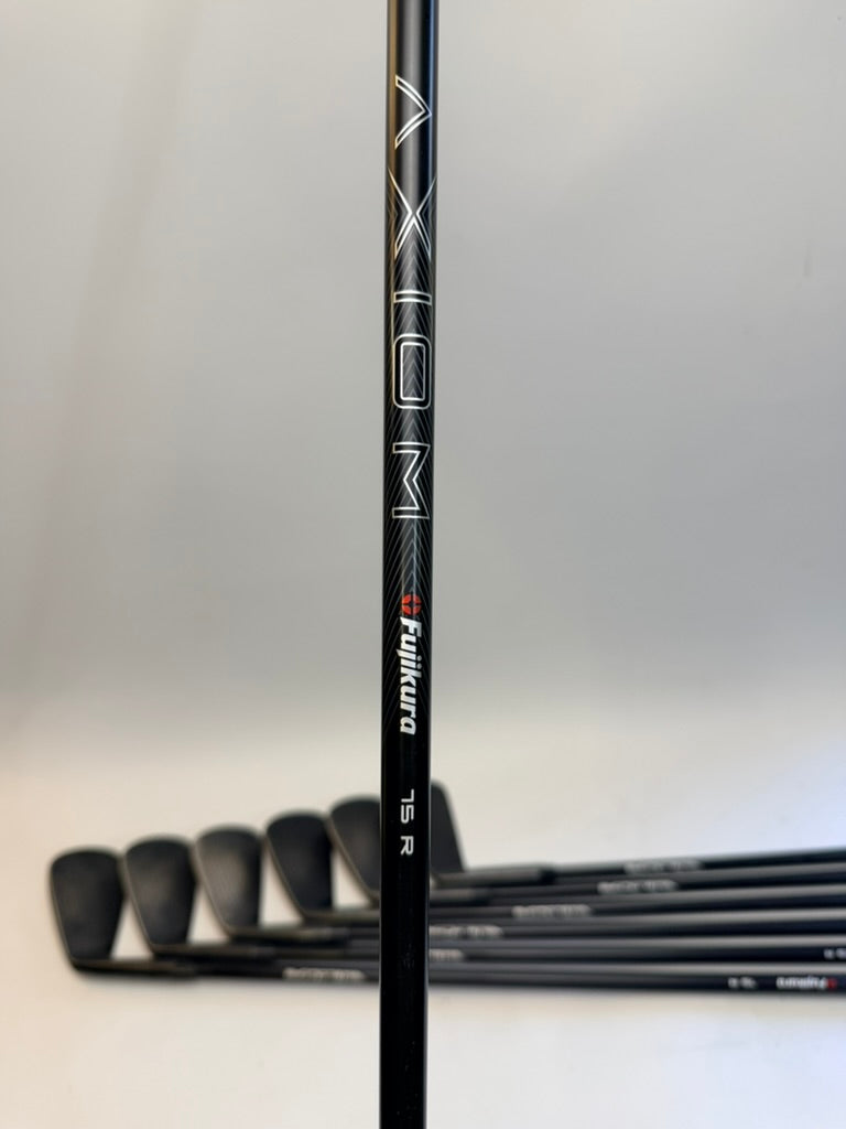 Miura MB-101 Black 4-PW Iron Set Fujikura Axiom 75R Regular Graphite Used