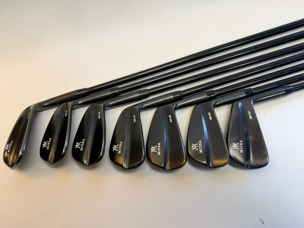 Miura MB-101 Black 4-PW Iron Set Fujikura Axiom 75R Regular Graphite Used