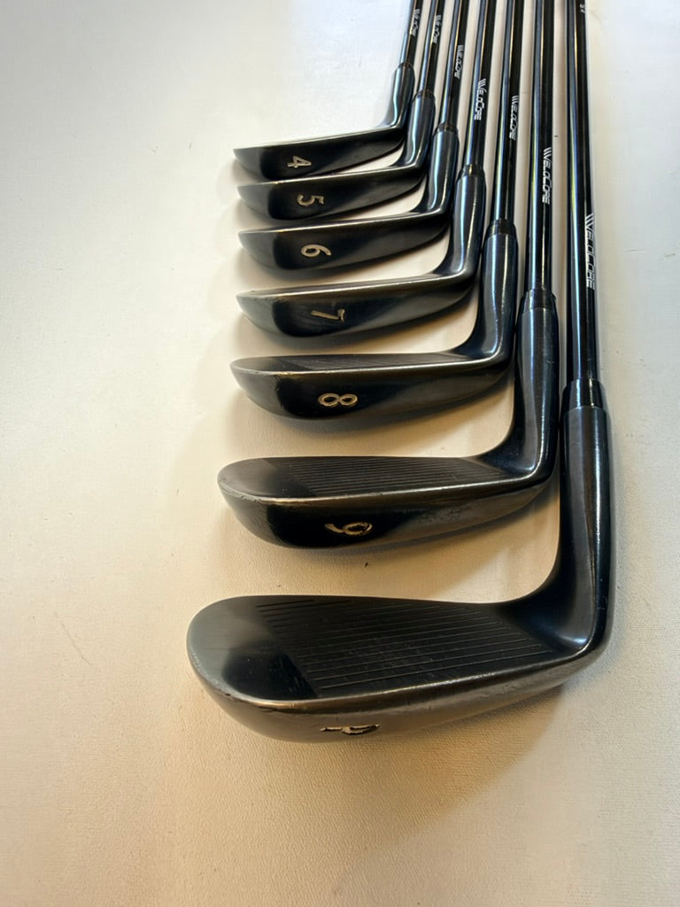 Miura MB-101 Black 4-PW Iron Set Fujikura Axiom 75R Regular Graphite Used