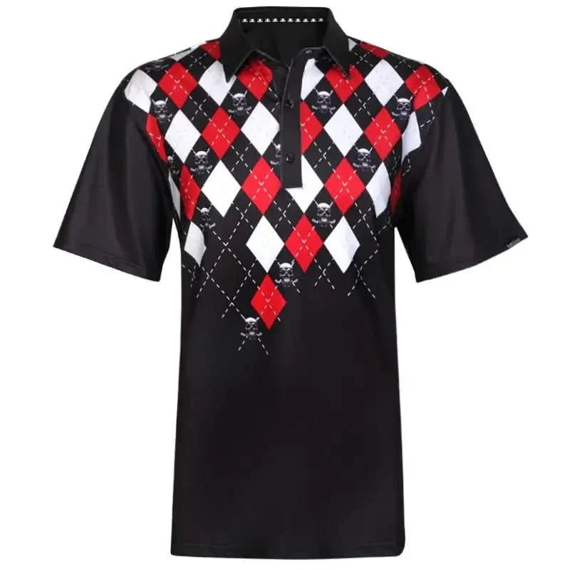 Cool-Stretch Monster Golf Polo Shirt - Black