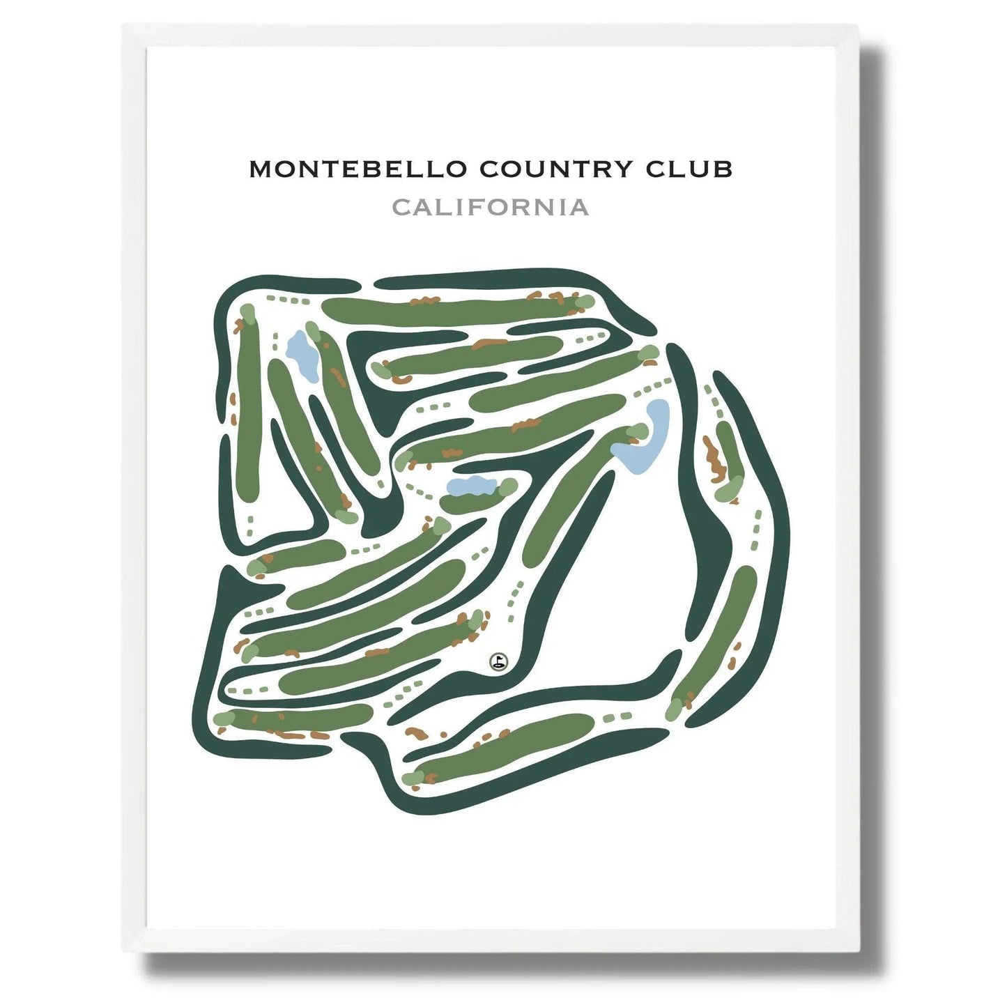 Montebello Country Club, California - Printed Golf Courses