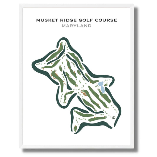 Musket Ridge Golf Club, Maryland - Printed Golf Courses