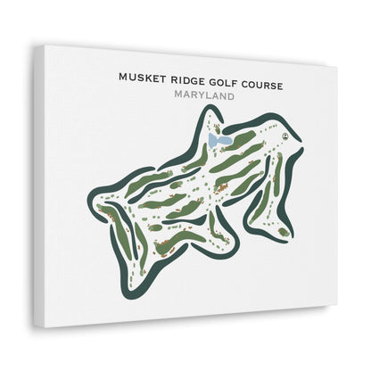 Musket Ridge Golf Course, Maryland - Printed Golf Courses