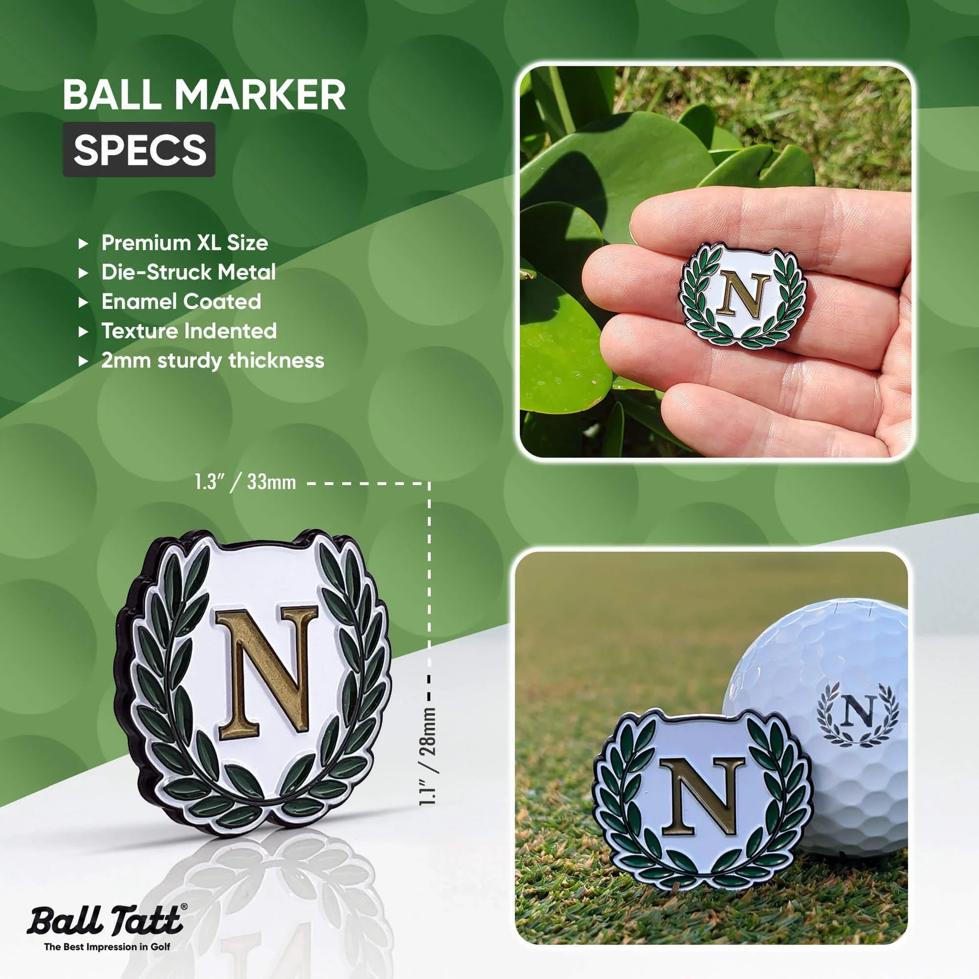 N Monogram w/ Ball Marker - GOLF LEAGUE
