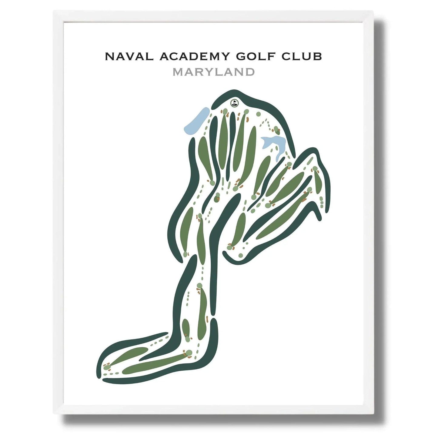 Naval Academy Golf Club, Annapolis, Maryland - Printed Golf Courses