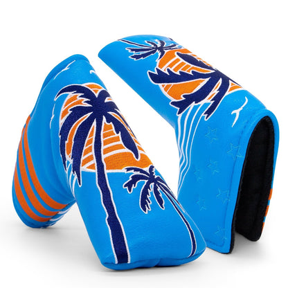 Neon Sunset Palms Headcovers