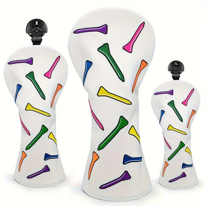 Neon Tees PU Leather Golf Head Covers