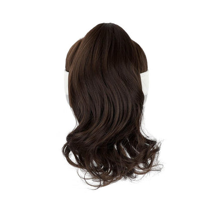 Golf Ponytail Extension Hair Synthetic Wig Curly Wavy Wigs with Visor Hat hair Wigs for Women