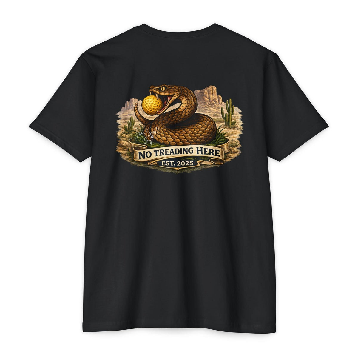 No Treading Here Golf T-Shirt — Iron Sight Golf Tribute