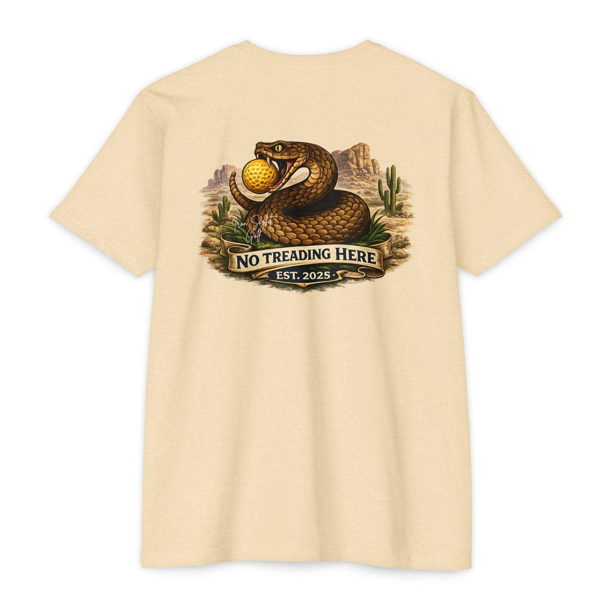 No Treading Here Golf T-Shirt — Iron Sight Golf Tribute
