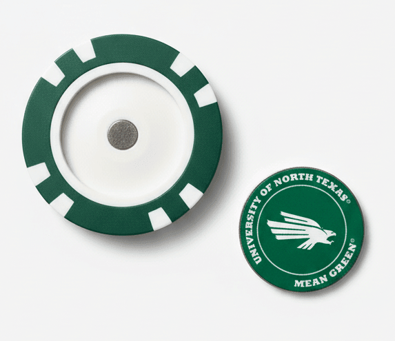 North Texas Mean Green Licensed Poker Chip Ball Marker