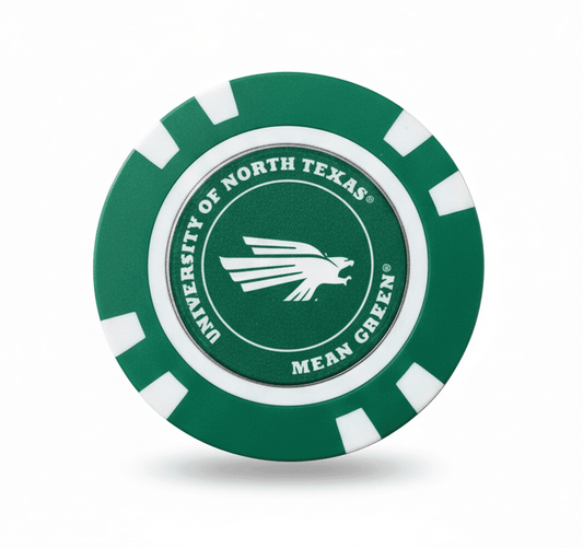 North Texas Mean Green Licensed Poker Chip Ball Marker
