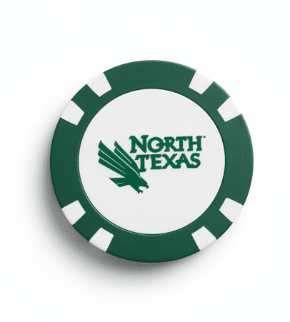 North Texas Mean Green Licensed Poker Chip Ball Marker