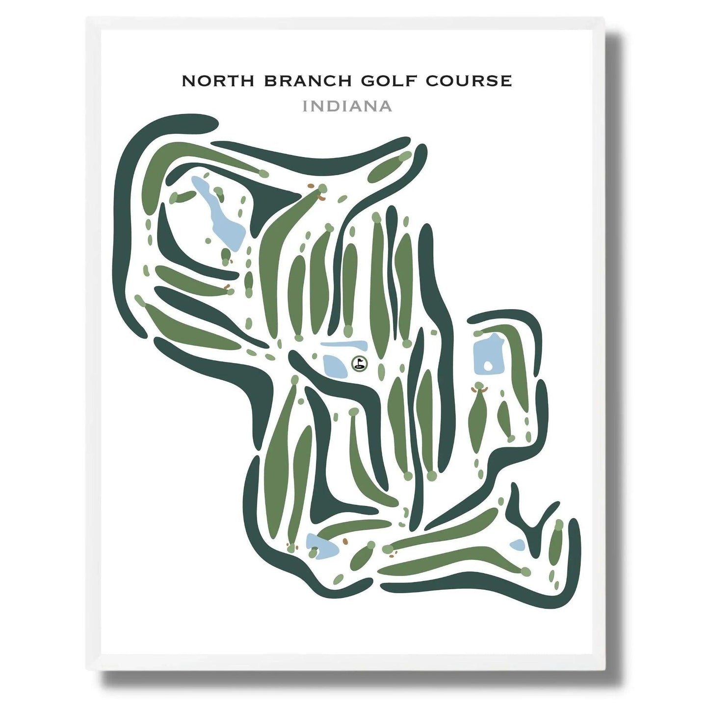 North Branch Golf Course, Indiana - Printed Golf Courses
