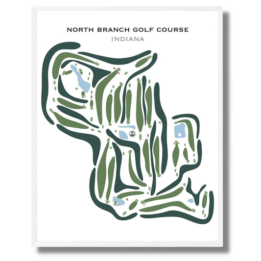 North Branch Golf Course, Indiana - Printed Golf Courses