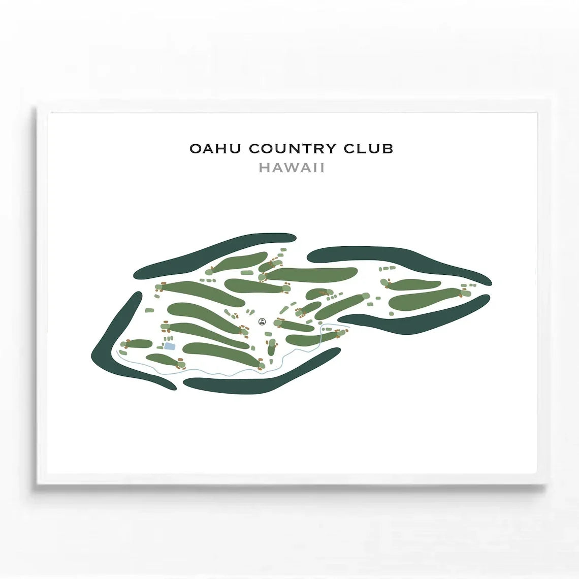Oahu Country Club, Hawaii - Printed Golf Course
