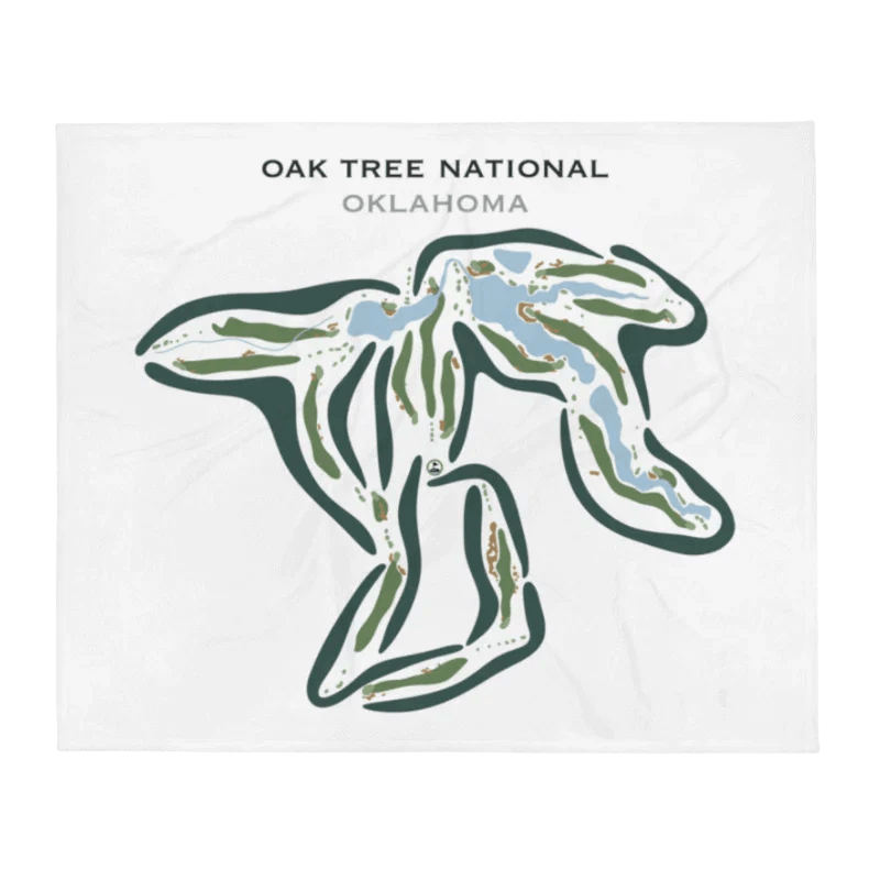 Oak Tree National, Oklahoma - Printed Golf Courses