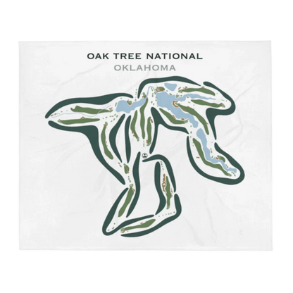 Oak Tree National, Oklahoma - Printed Golf Courses