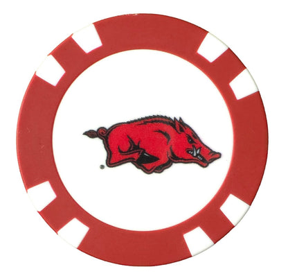 Officially Licensed Arkansas Razorbacks Poker Chip Ball Marker