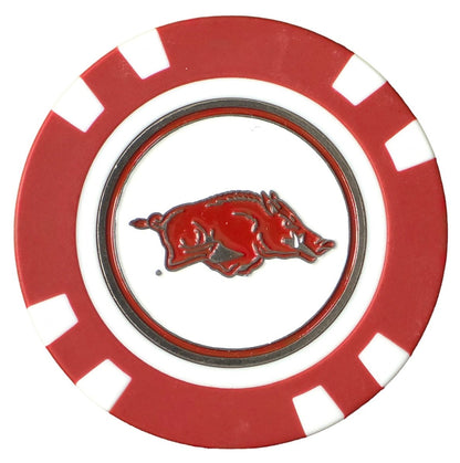 Officially Licensed Arkansas Razorbacks Poker Chip Ball Marker