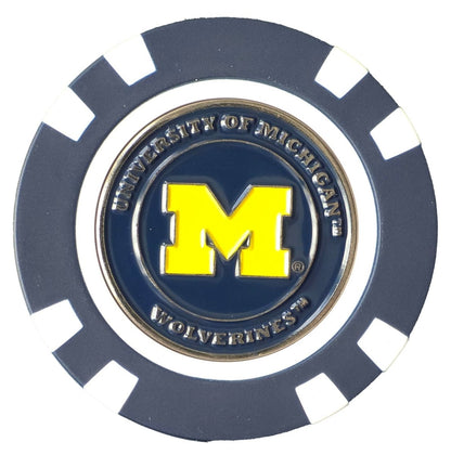 Officially Licensed Michigan Wolverines Poker Chip Ball Marker