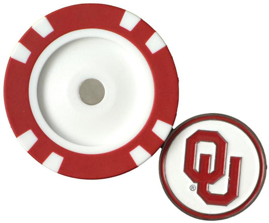 Officially Licensed Oklahoma Sooners Poker Chip Ball Marker
