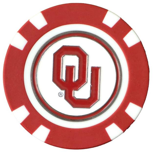 Officially Licensed Oklahoma Sooners Poker Chip Ball Marker