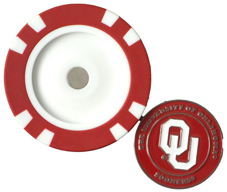 Officially Licensed Oklahoma Sooners Poker Chip Ball Marker