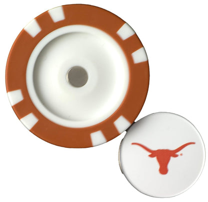 Officially Licensed Texas Longhorns Poker Chip Ball Marker