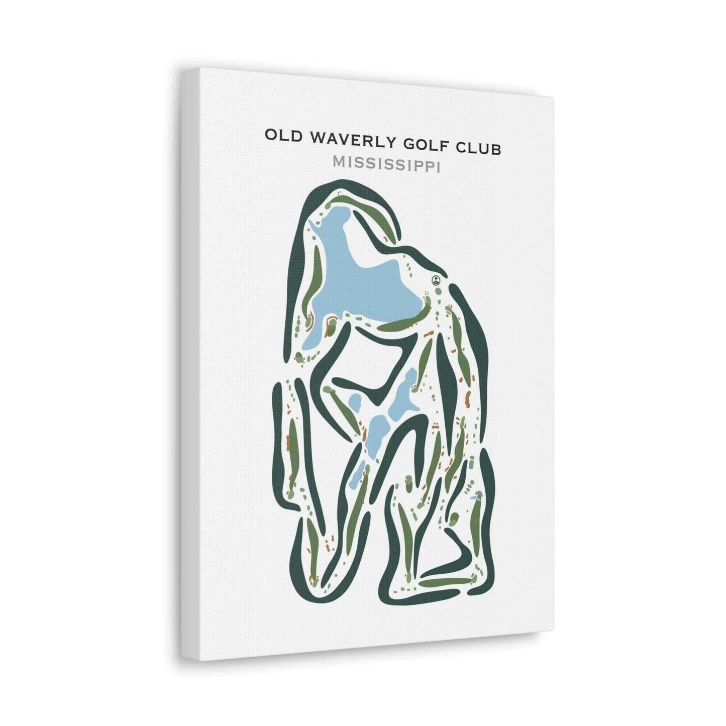 Old Waverly Golf Club, Mississippi - Printed Golf Courses
