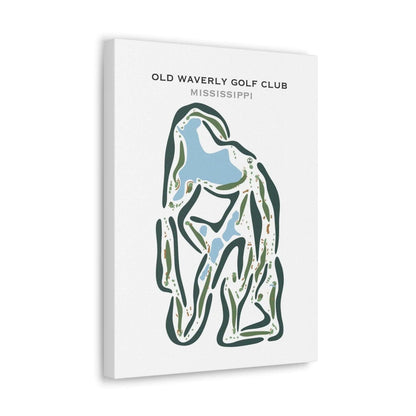 Old Waverly Golf Club, Mississippi - Printed Golf Courses
