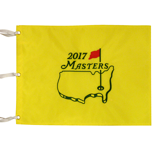 2017 Masters Embroidered Unsigned Golf Pin Flag - Sergio Garcia Champion