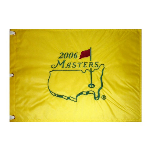 2006 Masters Embroidered Unsigned Golf Pin Flag - Phil Mickelson Champion