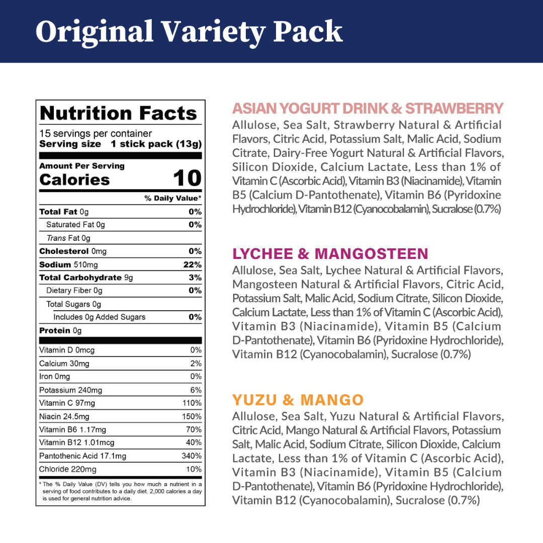 Original Variety Pack - Zero Sugar