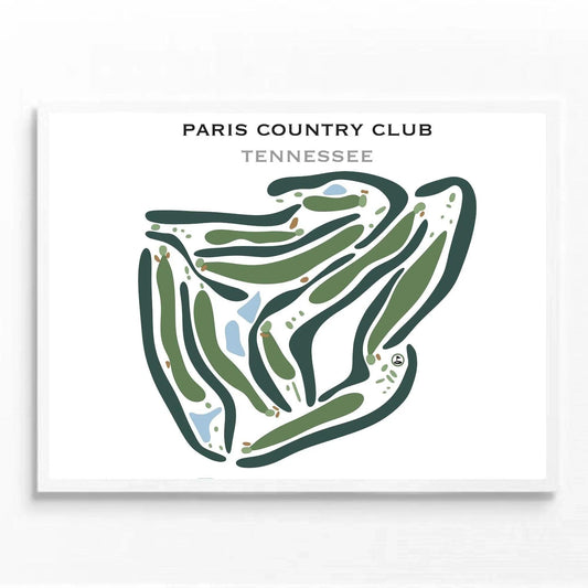 Paris Country Club, Tennessee - Printed Golf Courses