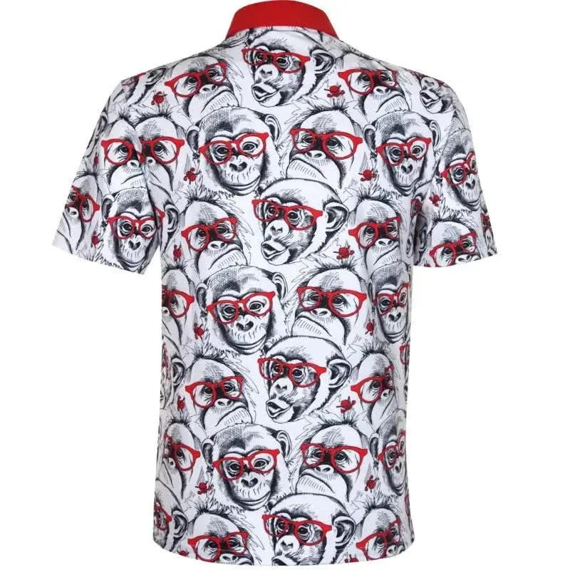 Party Animal Cool-Stretch Men's Golf Polo – Monkey