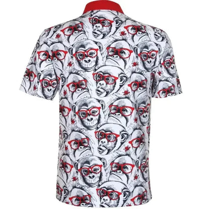 Party Animal Cool-Stretch Men's Golf Polo – Monkey