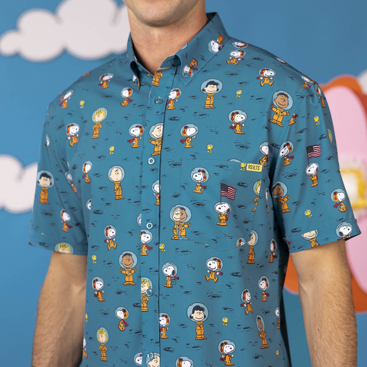 Peanuts "Astro 'Nuts" – KUNUFLEX Short Sleeve Shirt 