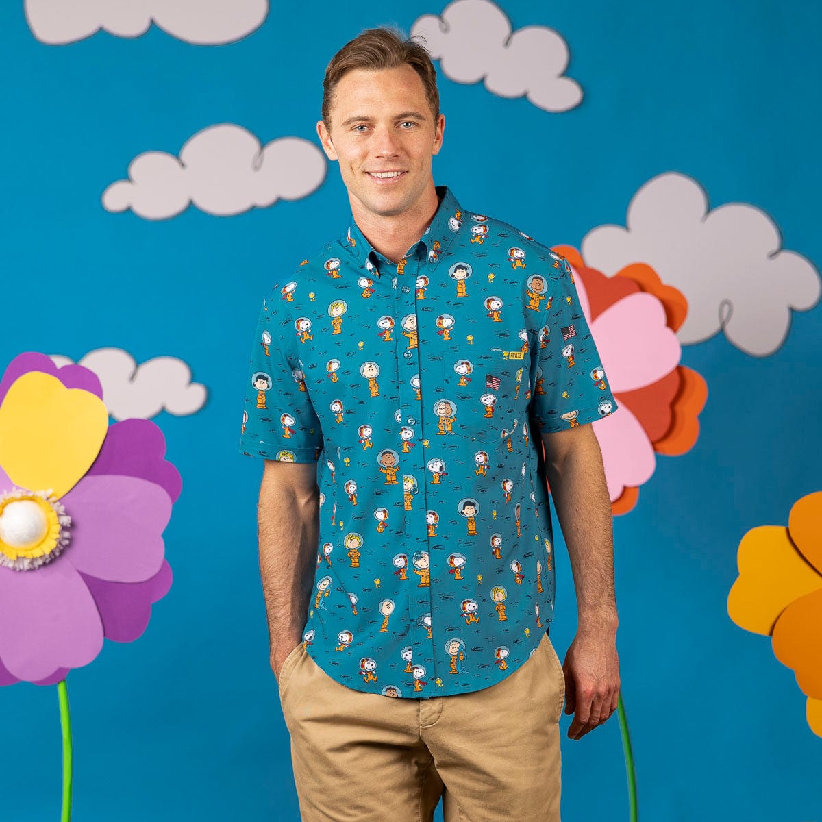 Peanuts "Astro 'Nuts" – KUNUFLEX Short Sleeve Shirt 