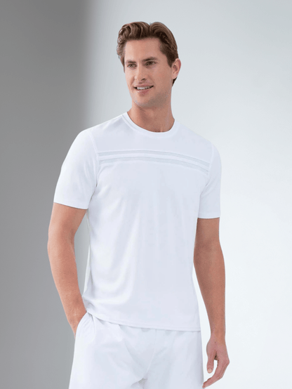 Performance Men's Tournament Short Sleeve Crew Neck - White
