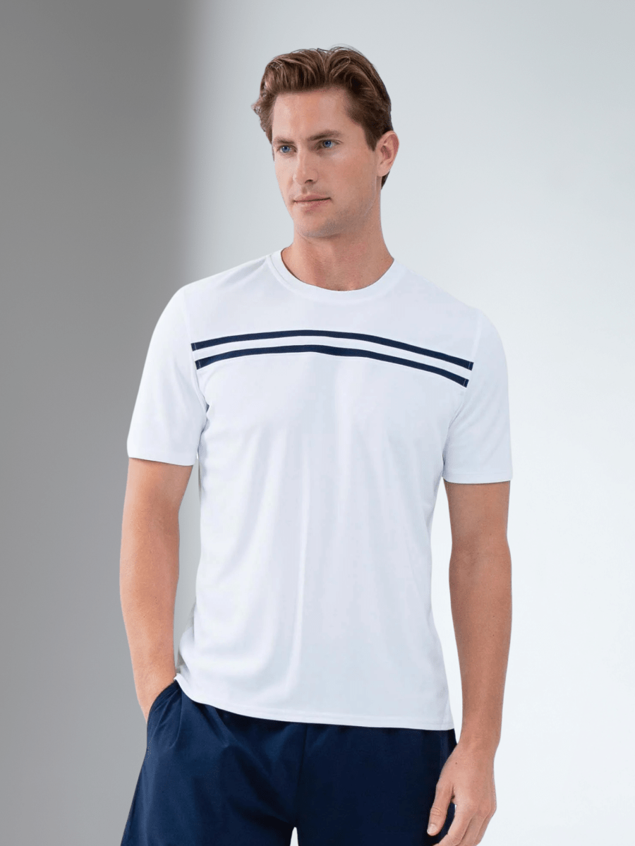 Performance Men's Tournament Short Sleeve Crew Neck - White/Midnight