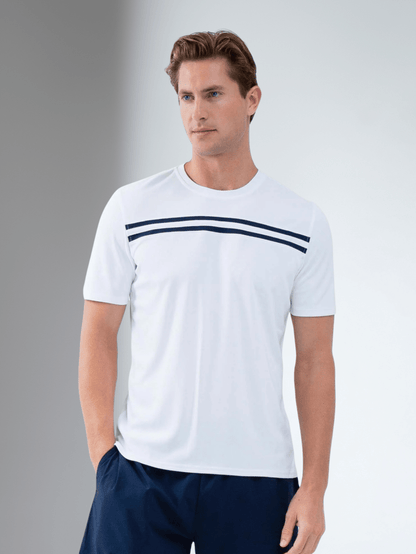 Performance Men's Tournament Short Sleeve Crew Neck - White/Midnight