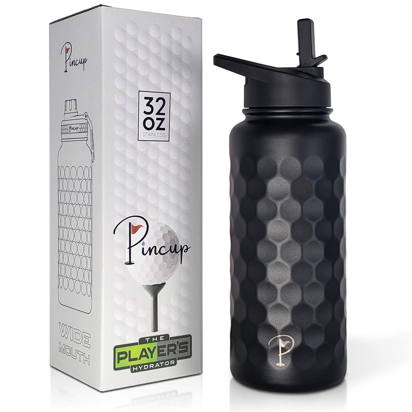 32 oz Black Straw Lid