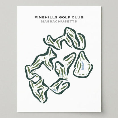 Pinehills Golf Club, Massachusetts - Printed Golf Courses