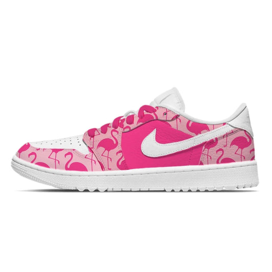 pink-flamingos-jordan-1-golf-shoes-sneakers-394 - GOLF LEAGUE