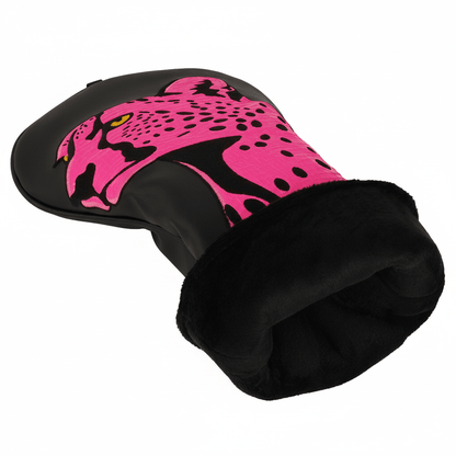Pink Leopard Driver Headcover – Bold Animal Print Golf Headcover
