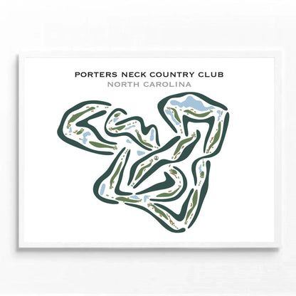 Porters Neck Country Club, North Carolina - Printed Golf Courses