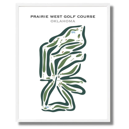 Prairie West Golf Course, Oklahoma - Printed Golf Courses