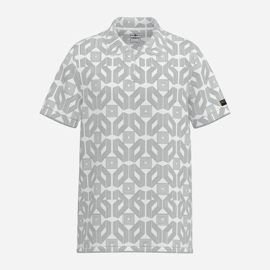 Precision Grid Performance Golf Jersey