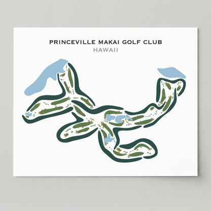 Princeville Makai Golf Club, Hawaii - Printed Golf Courses